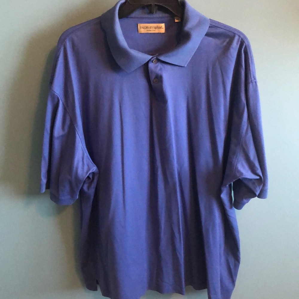 Mens blue polo